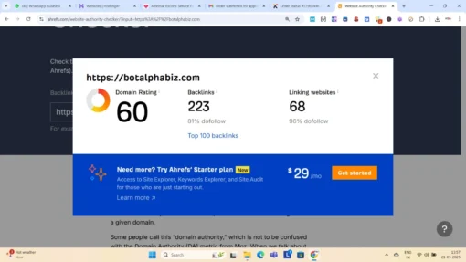 ahrefs increase domain rating
