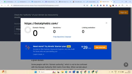 ahrefs increase domain rating
