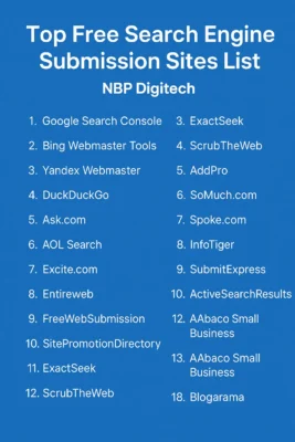Top Free Search Engine Submission Sites List